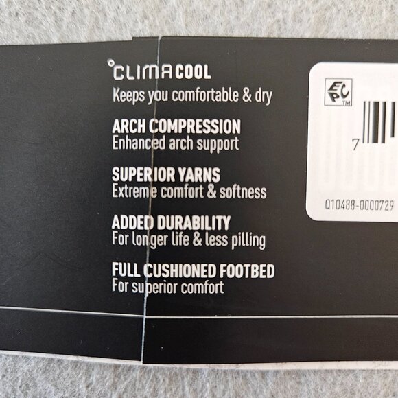 Adidas Black Crew Socks Women's Size 5-10 Cushioned Arch Compression ClimaCool - Picture 4 of 5